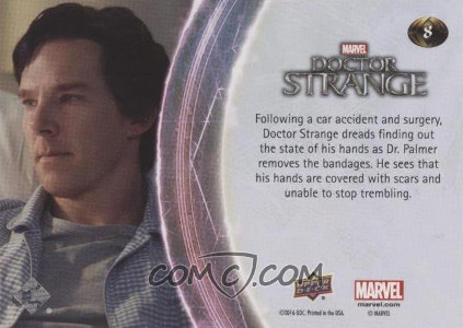 2016 upper deck doctor strange red 8 scar tissue back