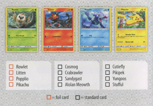 2017 pokemon tcg sun moon general mills checklist