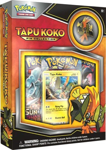 2017 pokemon trading card game tapu koko pin collection