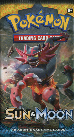 pokemon trading card game sun and moon booster pack incineroar
