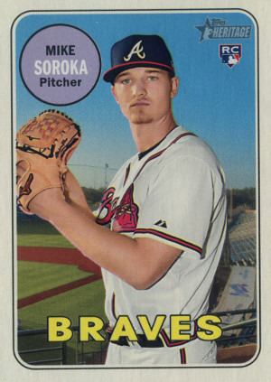 2018 topps heritage high number baseball 657 mike soroka