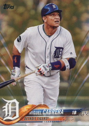 2018 topps series 1 baseball gold 90 miguel cabrera