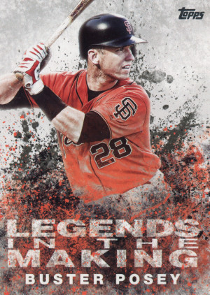 2018 topps series 1 baseball ltm bp buster posey