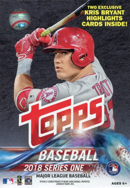 2018 topps series 1 baseball retail hanger box