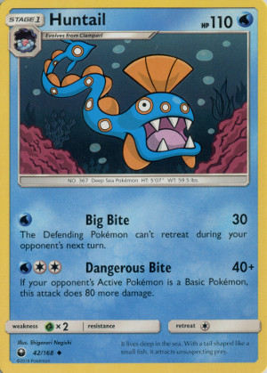 2018 pokemon tcg sun moon celestial storm uncommon 42 huntail