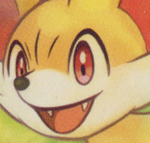 2018 pokemon tcg sun moon forbidden light common 15 fennekin closeup 2