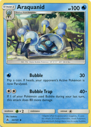 2018 pokemon tcg sun moon forbidden light uncommon 3 arquanid