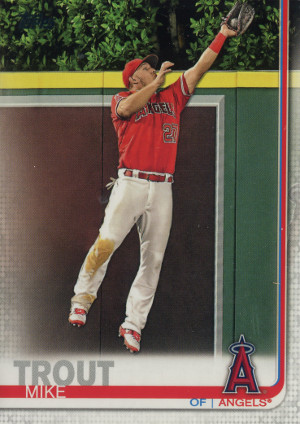 2019 topps series 1 baseball 100 mike trout