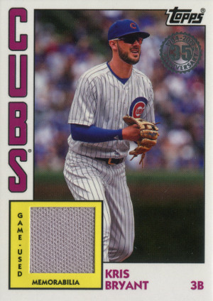 2019 topps series 1 baseball 84r kbr kris bryant