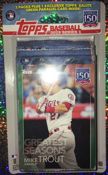 2019 topps series 1 baseball retail 3 pack blister