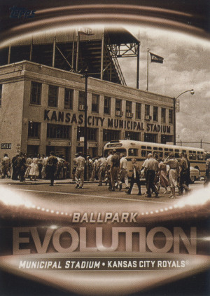 2019 topps series 2 baseball es 9 municipal stadium kauffman stadium