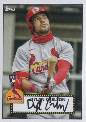 2021 topps series 1 baseball t52 33 dylan carlson