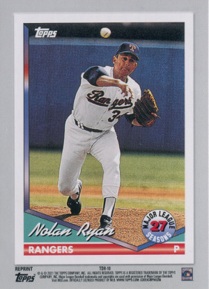 2021 topps series 1 baseball tdh 10 nolan ryan back