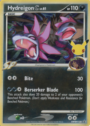 2021 pokemon tcg sword and shield promo swsh138 hydregon c