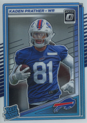 2025 panini donruss optic football rated rookie 291 kaden prather