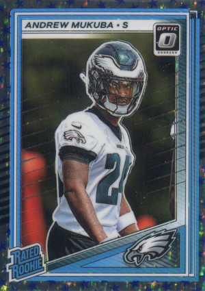 2025 panini donruss optic football stars prizm rated rookie 297 andrew mukuba
