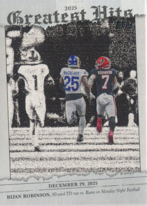 2026 topps flagship football 25gh br bijan robinson