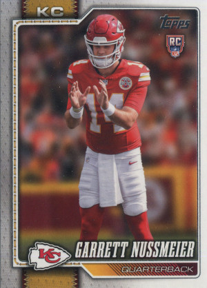 2026 topps flagship football 303 garrett nussmeier