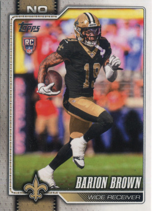 2026 topps flagship football 386 barion brown