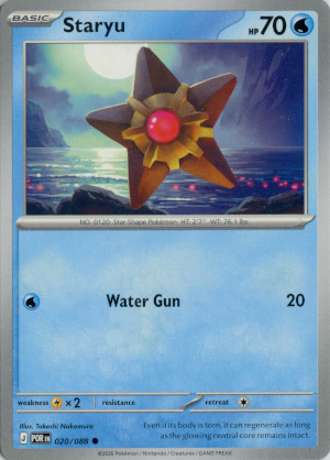 2026 mega evolution perfect order common regular 020 088 staryu
