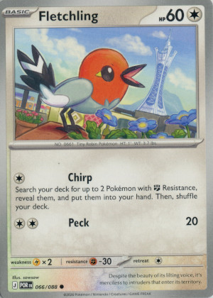 2026 mega evolution perfect order common regular 066 088 fletchling
