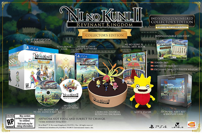 ni no kuni ii revenant kingdom collectors edition ps4