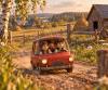 Engineer Grigoriy Gives His Comrades a Ride Through Rural Russia